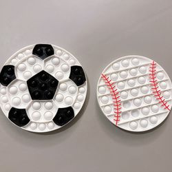 ⚽️⚾️ Sports Pop-It + Hape Pull Frog Set 