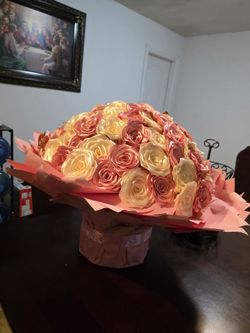 Ramo de flores de listón