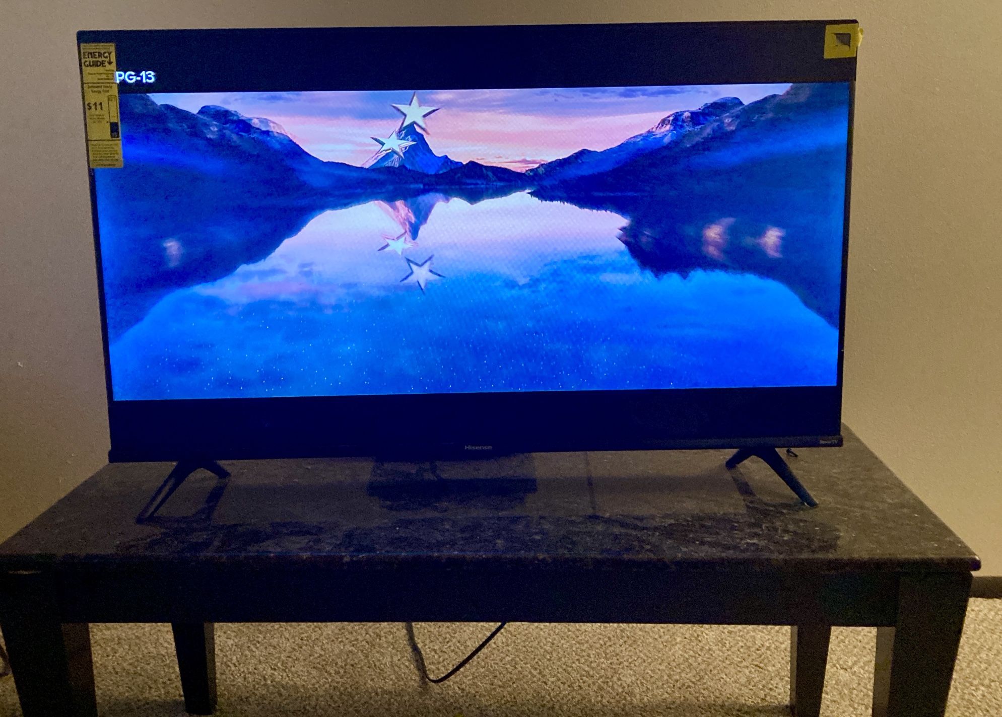 40 Inch Smart Tv With Marble Stone Stand