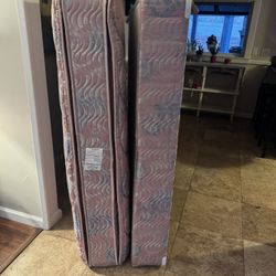 Queen Bed, mattress, box spring, and frame.  FREE