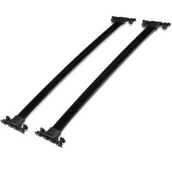 01-07 Toyota Highlander Black Aluminum Top Rail Roof Rack Crossbars 