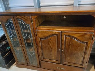 Wooden entertainment center/media console