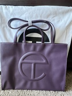 Telfar Large Shopping bag Tote Eggplant NWT & Dust bag