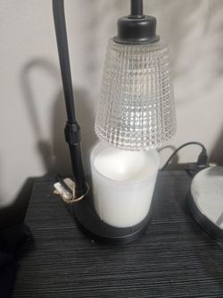 Candle Warmer Lamp with Glass Shade