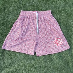 Eric Emanuel Men’s Red Shorts With Design (brand new)