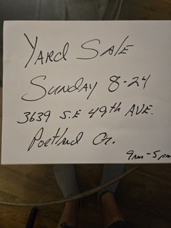 Yard Sale