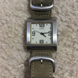 Guess Green Leather Band