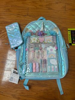 Unicorn girls 17” Backpack Activity Set