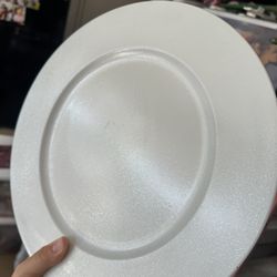 White/Silver Chargers (5)