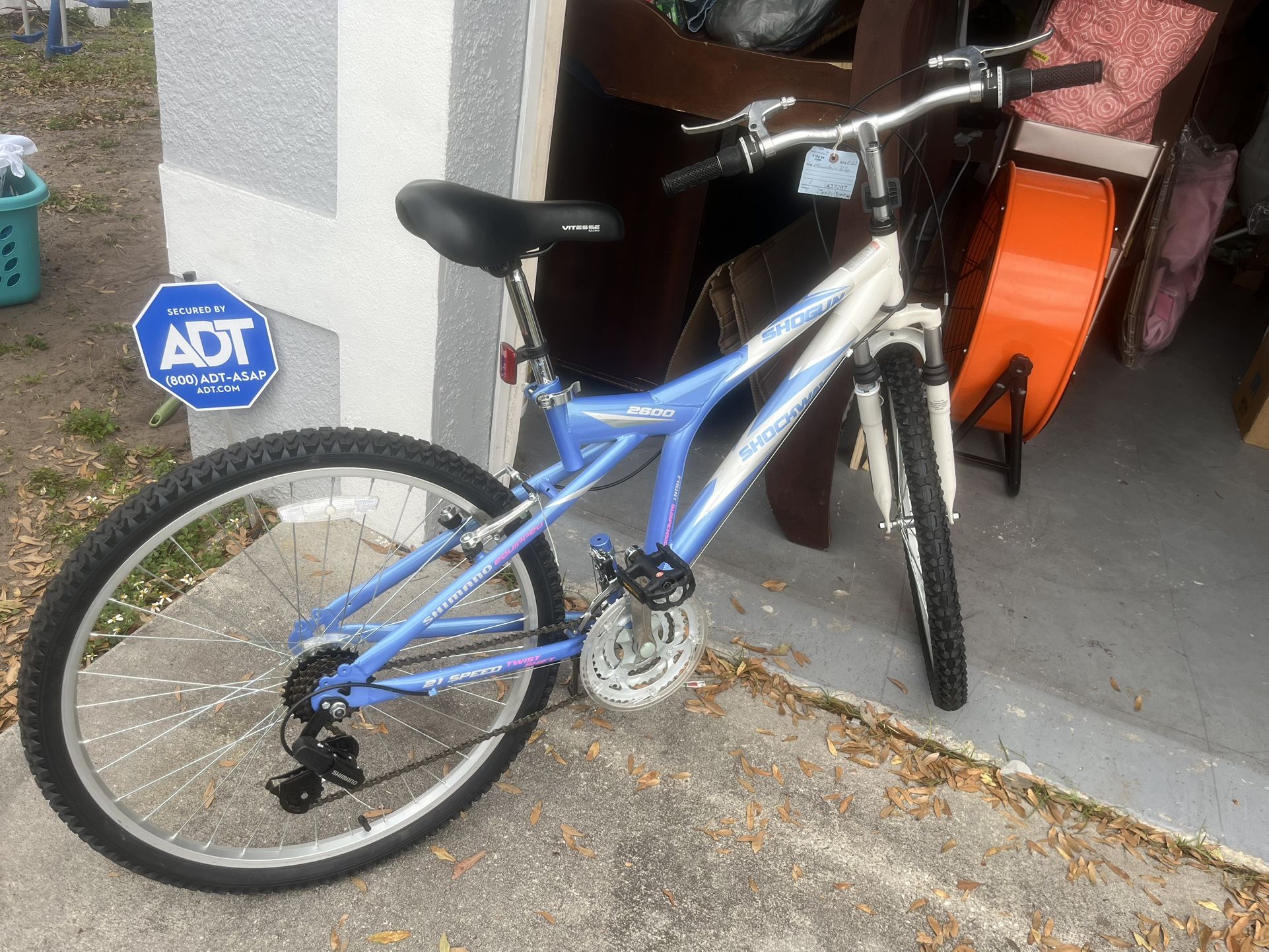 Blue And White Bike