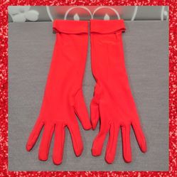 WOMENS RED FORMAL GLOVES
