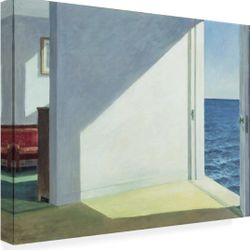 24x32 Edward Hopper 'Rooms By The Sea' Wall Art