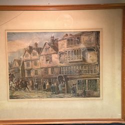 Antique Print “Ye cockTavern” London 1800S Jc Mags Artist Print