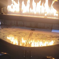 Brand New 31" Propane Tabke Top Fire Pit Sells For 229 Selling For 150 Firm Price Puts Out Alot Of Heat And Flame