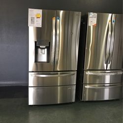 Lg French Door Smart Refrigerator With Dual Ice 🧊 Craft Ice  AND  Double Freezer NUWB