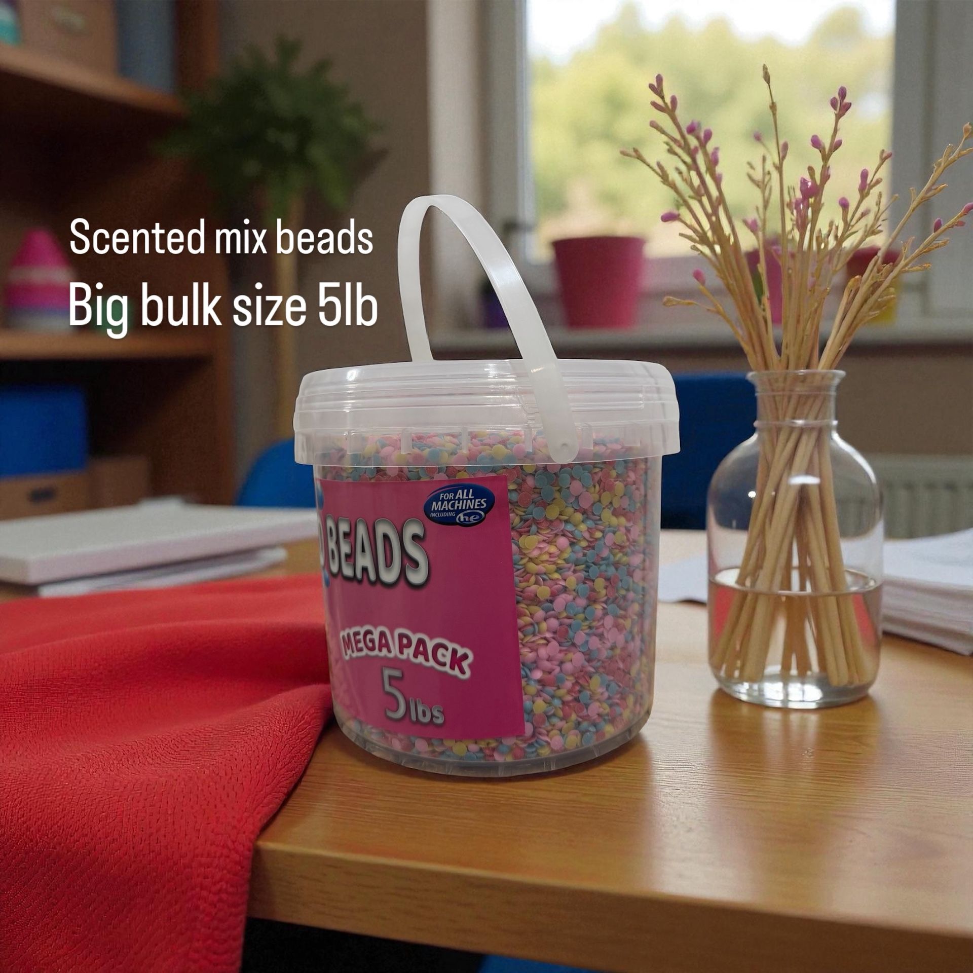 1.5 Gallon Bucket Scented Beads 5lb