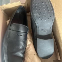 Tod’s Black Leather Loafers Size 13