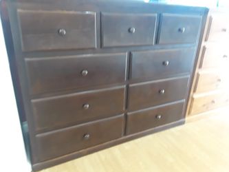 9 drawer dresser Brown