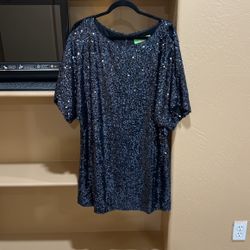 Full Sequins Mini Dress Size 12/14