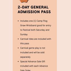 Camp Flog Gnaw Tickets
