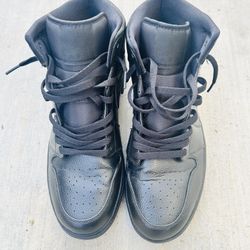 jordan 1 mid ( black )