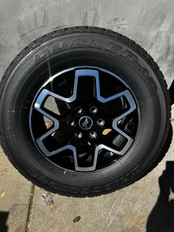 Four bronco stock wheels 18”
