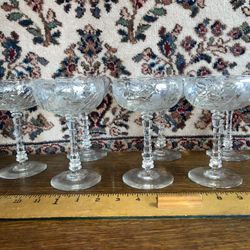 8 Crystal Glasses