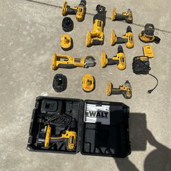 11 pieces Set DeWALT Power tools all together for sale.