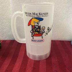 Spuds McKenzie plastic mug vintage