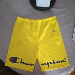 Champion Yellow Men's Shorts – Size XL