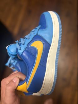 👟 Nike Air Force 1 Low – Blue/Yellow – Men’s Size 9.5 US