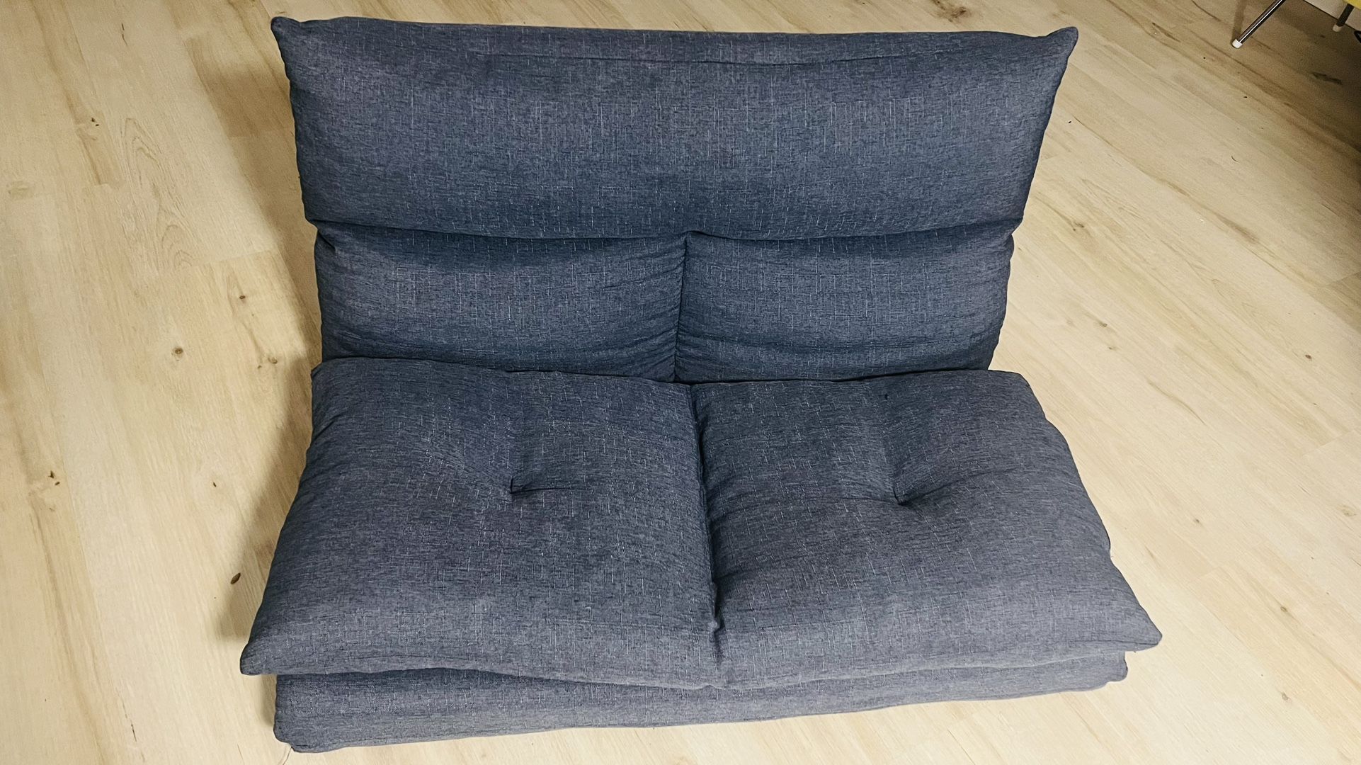 Adjustable Floor Couch / Sleeper Lounge Chair – Dark Gray
