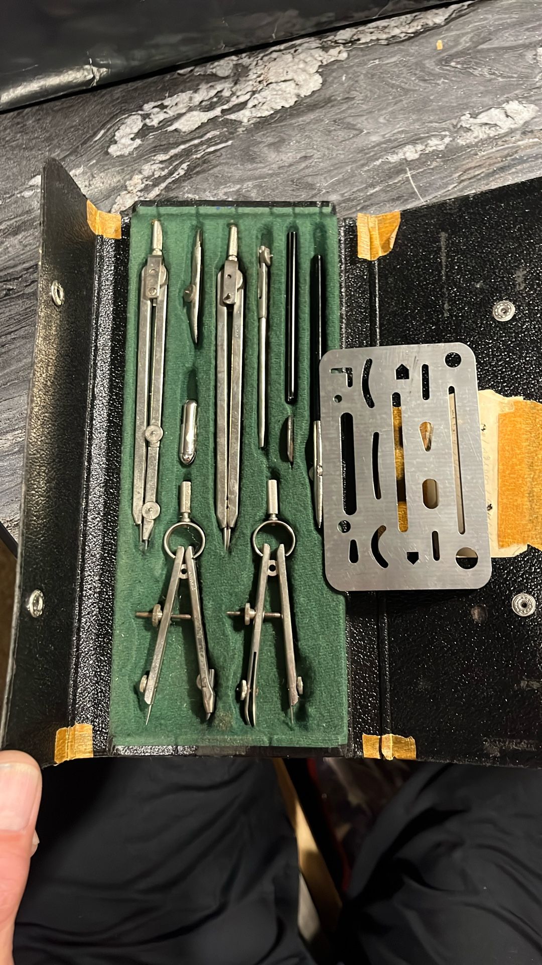 Vintage drafting set