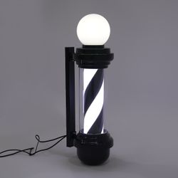 Barber pole lamp