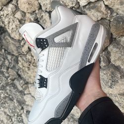 Jordan 4 white cement