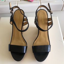 Nine West Black Wedge Sandal