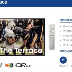 SAMSUNG  The Terrace TV Model / MODELE NO: QN55LST7TAF Type No. : QN55LST7T 