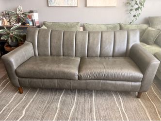 78” Wayfair Leather Sofa