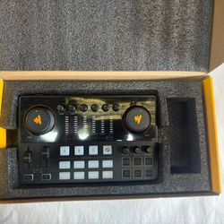 MAONO Audio Interface, MaonoCaster 10-Channel Podcast mixer with Pro-preamp, 48V Phantom Power, Bluetooth, 11 Customize sound pads for Recording, Stre