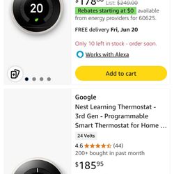 Nest Third Generation Thermostat. 