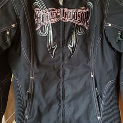 Womens HarleyDavidson vented jacket.