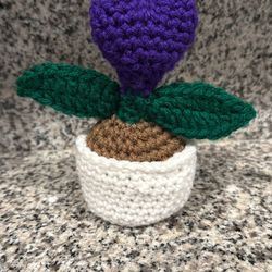 Handmade Crochet Heart Flower