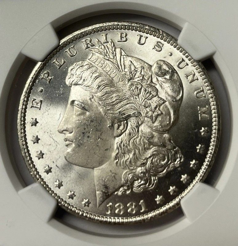 1881 CC CARSON CITY MORGAN DOLLAR. 
