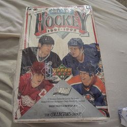 1991-92 Upper Deck NHL Hockey Low Series Factory Sealed Wax Box - Find the Hull