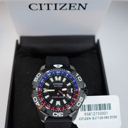 Citizen Promaster GMT BJ7128-08E Eco-Drive Diver 200M Men's Watch Box Tag
