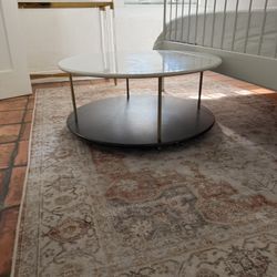 West Elm Marble And Oak Coffe Table  $150 Was $800