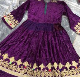 Purple velvet vintage  dress