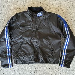 Vintage TOURMASTER Motorcycle Riding Jacket. Size Large. Full Zip. Pockets.