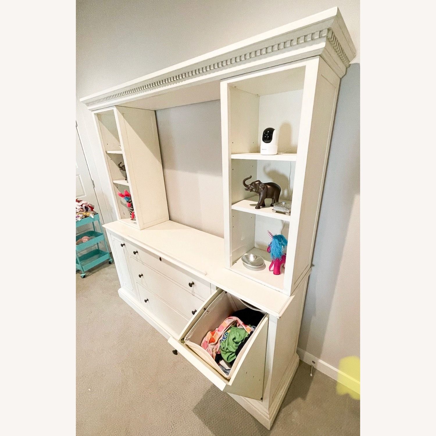Restoration hardware MARCELLE Cabinet/changing TABLE WALL