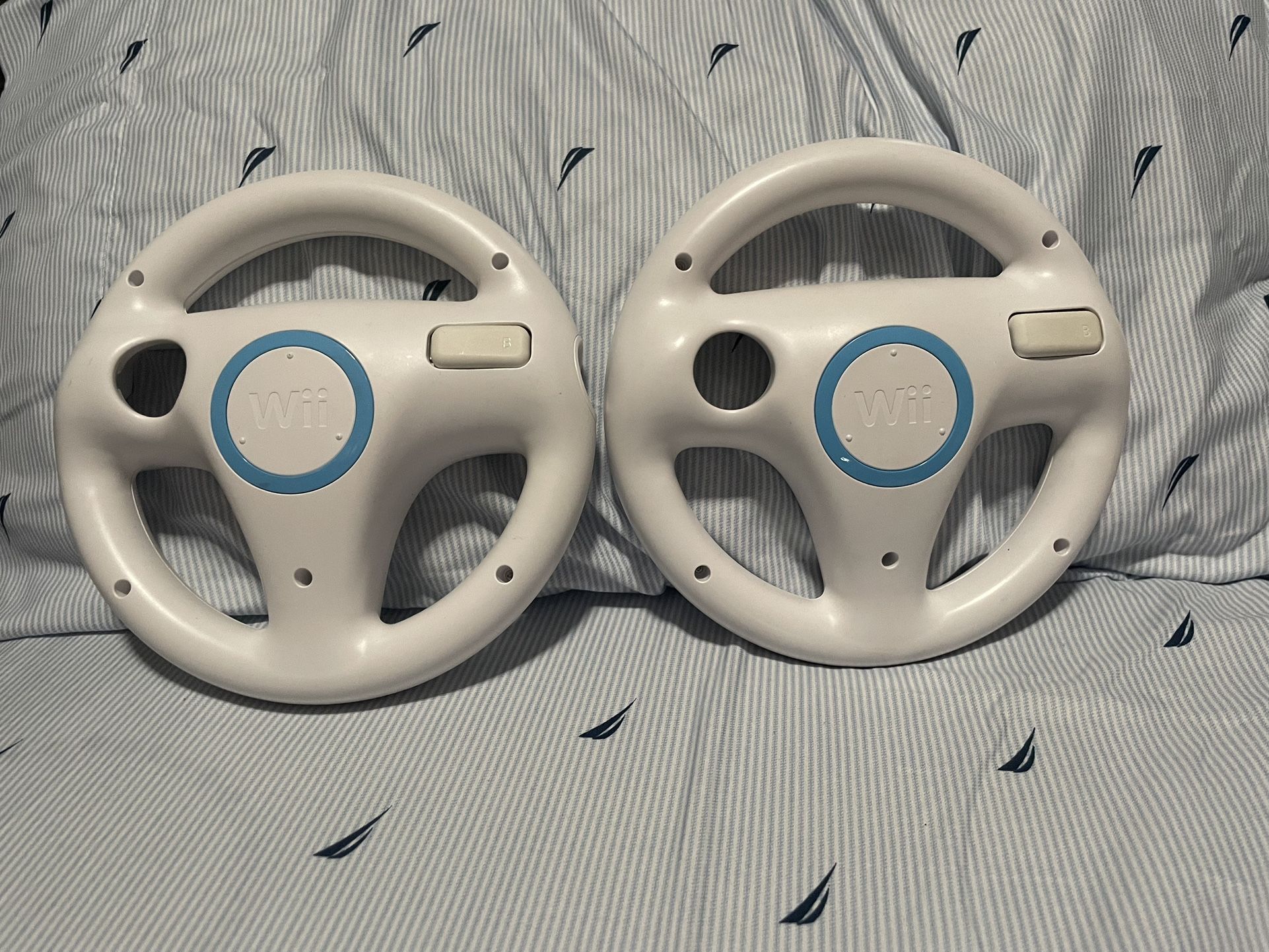 OEM Nintendo Wii Steering Wheel Attachment Set Of 2